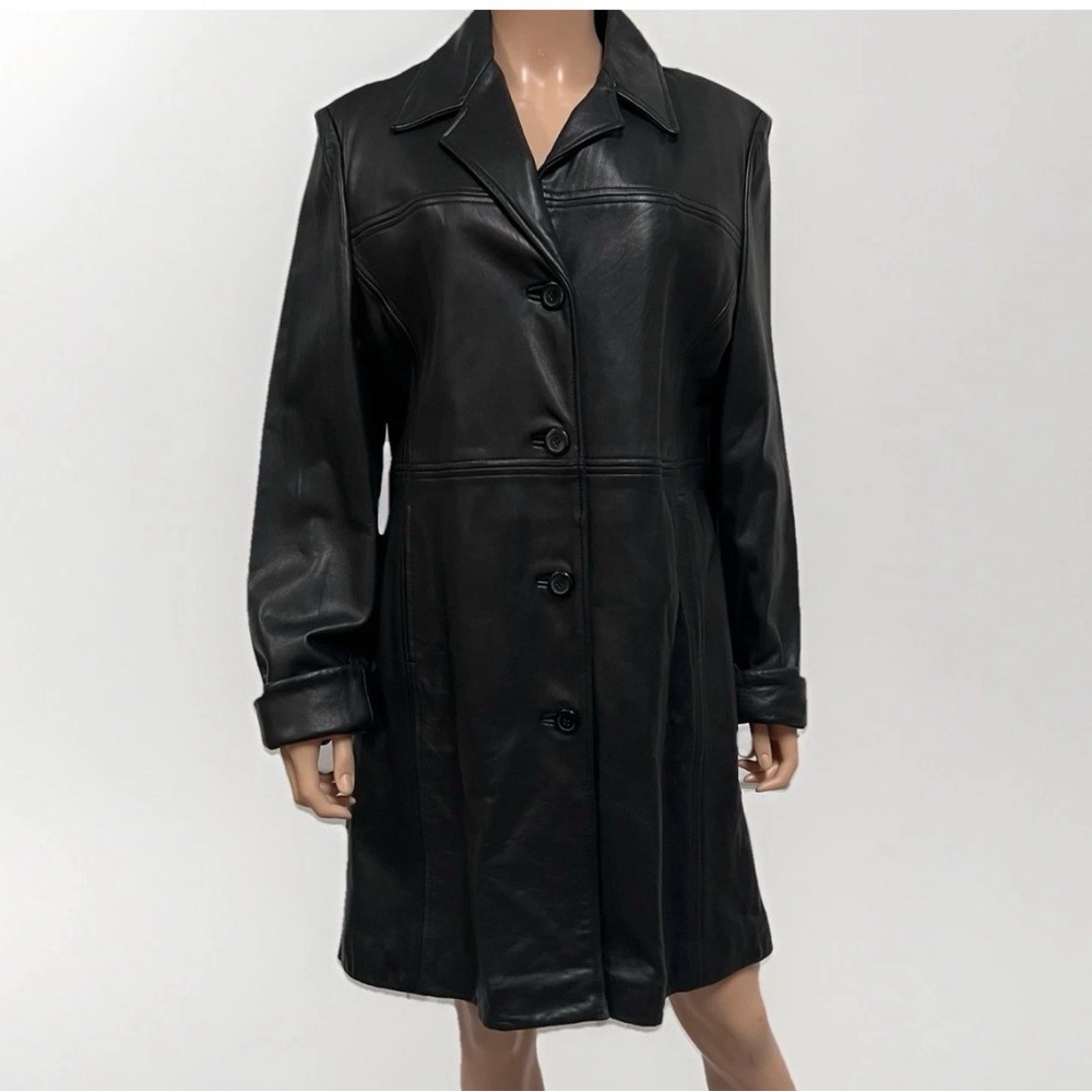 NOS Leather Limited Black Coat Thermolite Active Removable Insulation Women’s L - Picture 1 of 15
